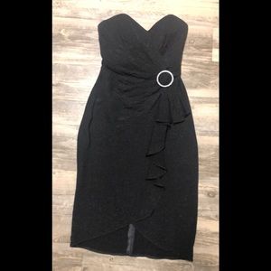 LBD with circle ⭕️ rhinestone accent